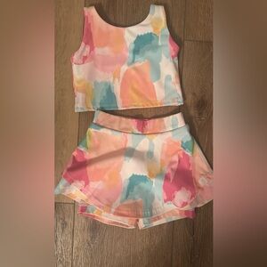 SweetHoney Pastel Abstract Two-Piece Set